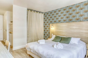 1 chambre, fer et planche Ă repasser, Wi-Fi, literie fournie