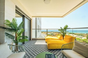 Apartamento, vista para a praia | Sacada