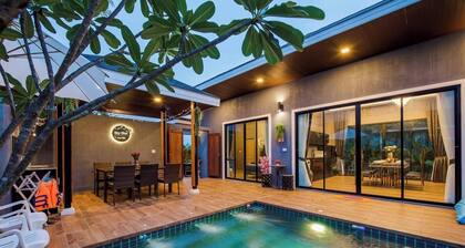 Sky Blue Pool Villa at Hua Hin 3bedrooms and 4 Bathrooms Near Cha-am Beach