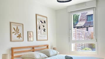 1 chambre, fer et planche à repasser, Wi-Fi, draps fournis