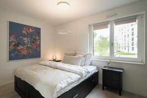 2 bedrooms, iron/ironing board, WiFi, bed sheets