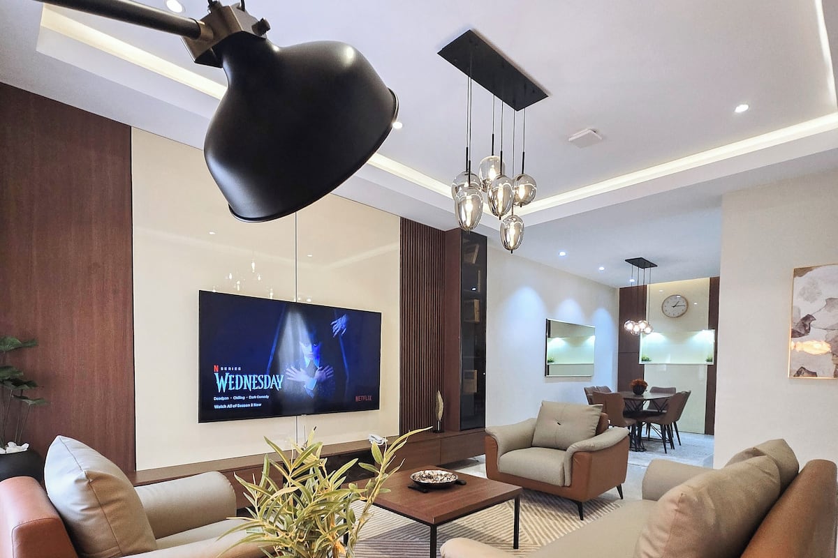 Duplex superluxo, vista para a colina | Área de estar