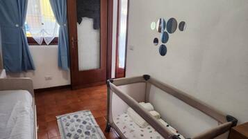 2 bedrooms, iron/ironing board, travel crib, free WiFi