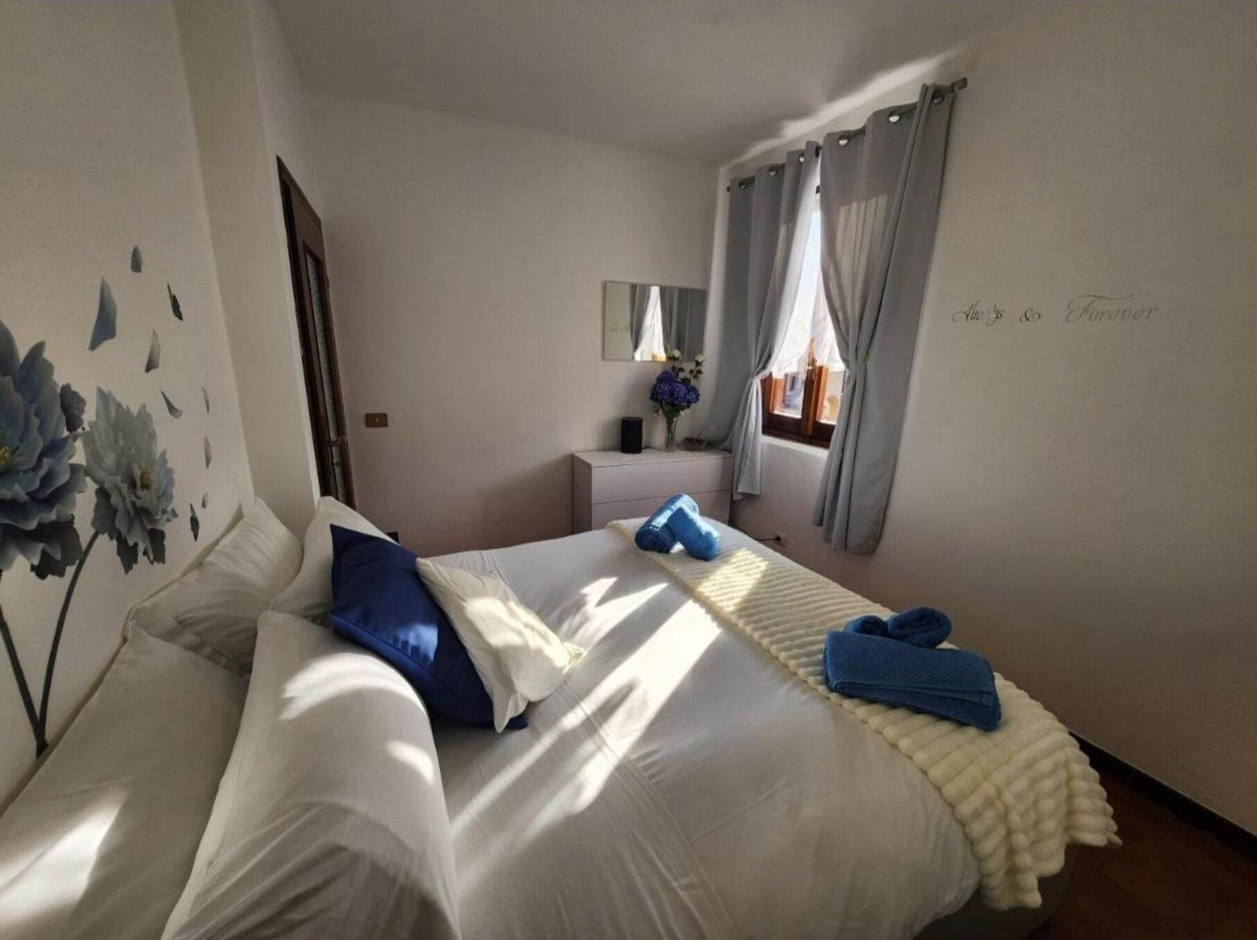 2 bedrooms, iron/ironing board, travel crib, free WiFi