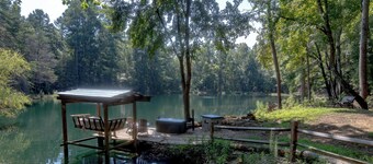 Farmhouse Retreat w/ Pond, Fire Pit, & Hot tub