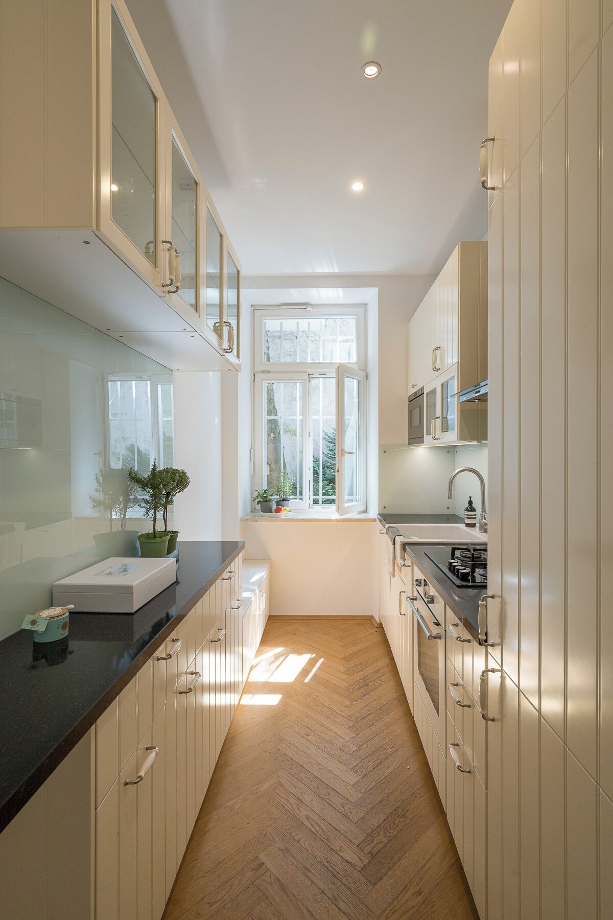 Microwave, oven, stovetop, dishwasher