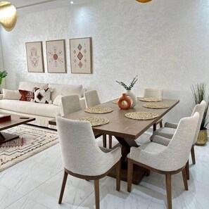 Dining - Trésor Andalous | Air Conditioning, Wifi, Swimming Pool & Balconies (Marrakesh)