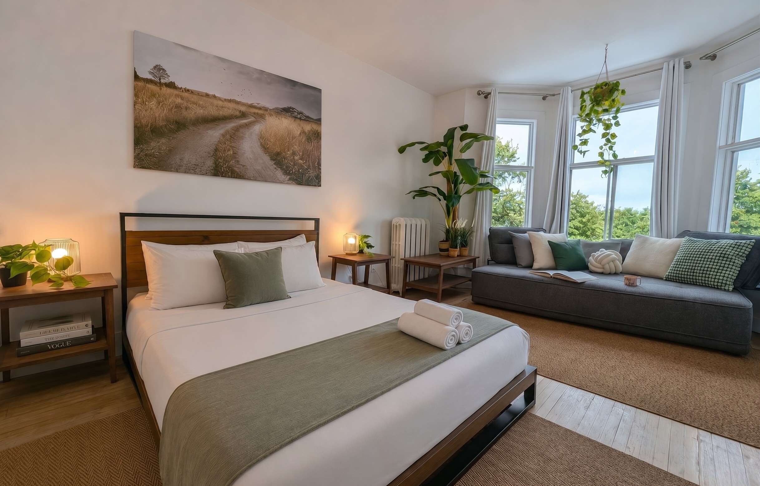 2 bedrooms, iron/ironing board, travel cot, WiFi