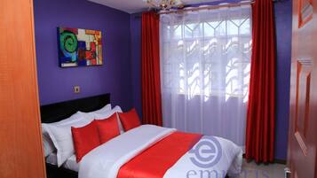 2 chambres, fer et planche Ă repasser, Wi-Fi, draps fournis