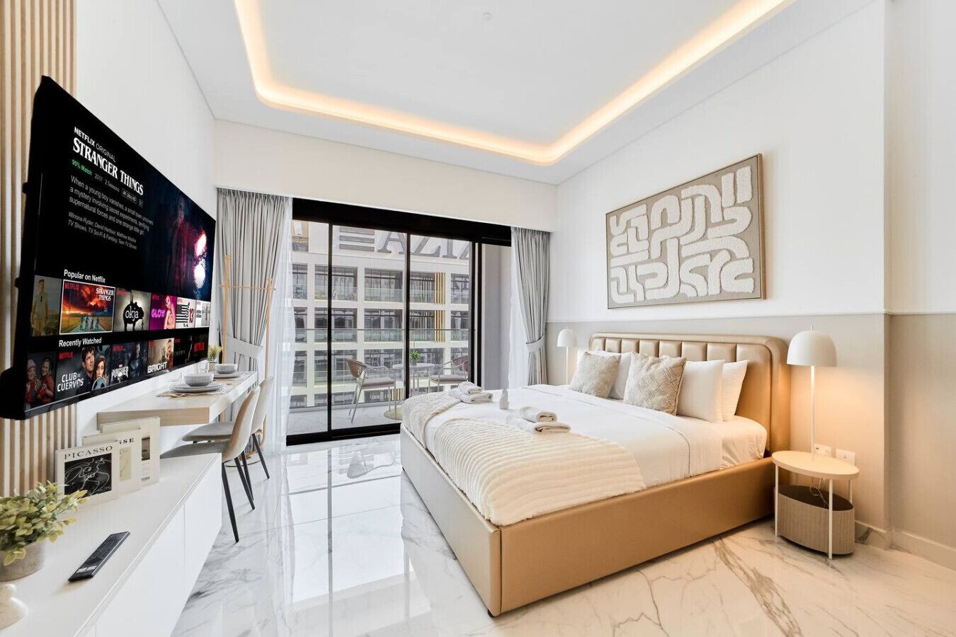 1 habitación, tabla de planchar con plancha, wifi y ropa de cama 