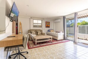 1 室のベッドルーム、アイロン / アイロン台、WiFi、ベッドシーツ