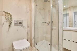 Shower, hair dryer