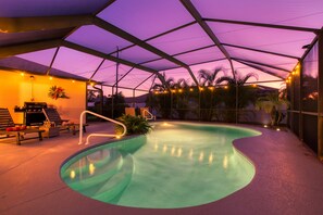 A heated pool