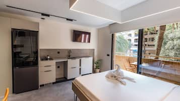 Apartment, Balcony | In-room safe, desk, laptop workspace, free WiFi