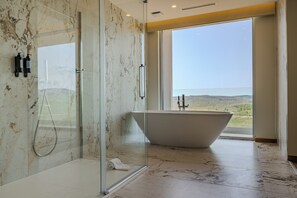Suite Master | Baño | Artículos de higiene personal gratuitos, secador de pelo y toallas