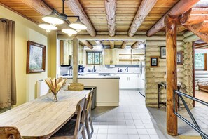 House (2 Bedrooms) | Interior - Lake Margaret Access: Boho Log Cabin w/ Backyard (Duvall)