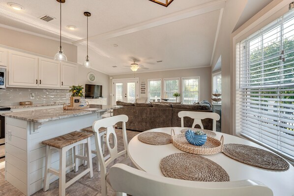 House (2 Bedrooms) | Interior - Breathtaking Views & Deck: Badin Lake House! (New London)