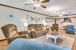 House (4 Bedrooms) | Interior - Fish & Explore: Serene Home on Bayou Petit Caillou (Chauvin)