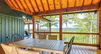 Deck, Panoramic Views: Serene Mineral Bluff Cabin!
