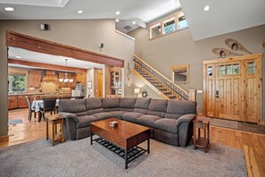TV, fireplace, table tennis