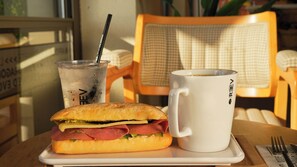 Free daily on-the-go breakfast 