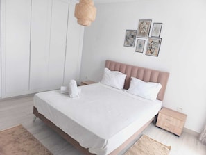 Lägenhet Comfort - 2 sovrum (Maison de la Marsa) | Strykjärn/strykbräda, gratis wi-fi och sängkläder