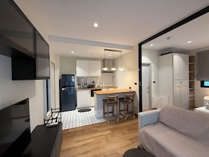 Appartement Standard, vue montagne | Coin séjour
