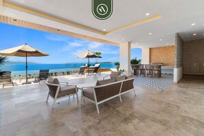 Condo, 1 King Bed with Sofa bed, Jetted Tub, Ocean View (Naarena 401) | Outdoor dining