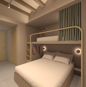 Blackout curtains, iron/ironing board, free WiFi, bed sheets
