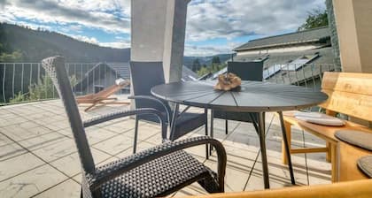 Große Wohnung am Wald+Aussicht, Kaminofen, Grill