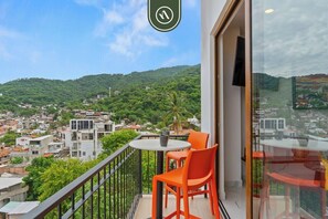 Leilighet, 1 queensize-seng med sovesofa, adgang til basseng, havutsikt (Luz 401) | Utendørsservering