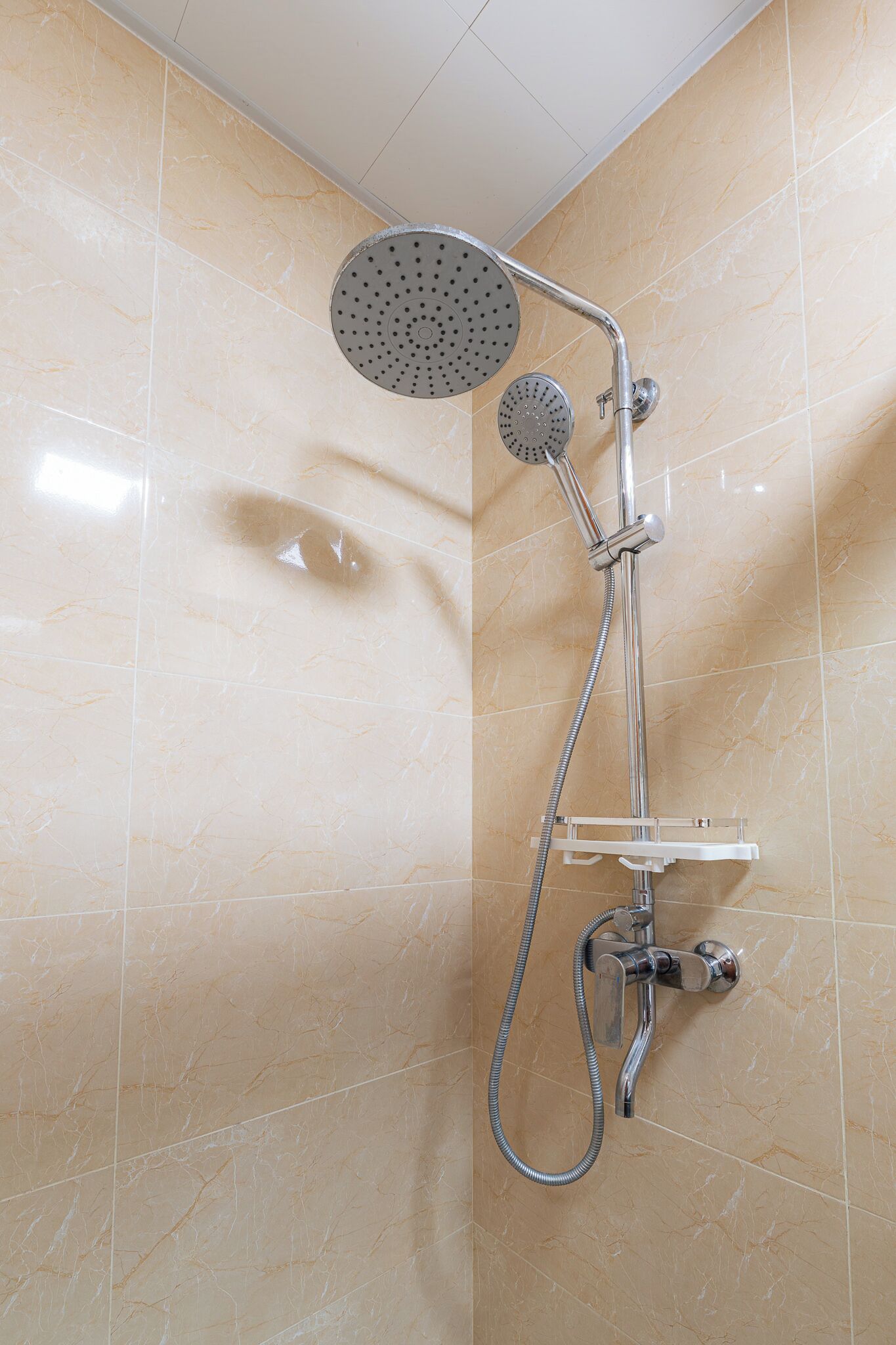 Hair dryer, bidet, towels, soap
