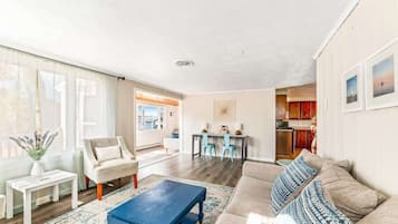 Televisie en een open haard