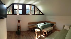 Apartment, 2 Bedrooms, Mountain View | Living area