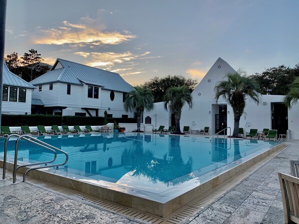 Indoor pool, a heated pool