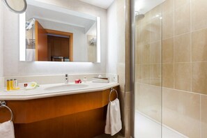 Shower, hair dryer