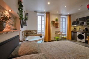 1 bedroom, iron/ironing board, free WiFi, bed sheets - D2. Jacuzzi & comfort in the heart of Carcassonne (Carcassonne)