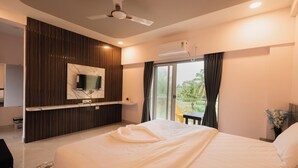 Kamar Double Deluks, balkon, pemandangan kota