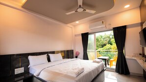 Kamar Double Deluks, balkon, pemandangan kota