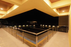 Uitzicht vanaf balkon