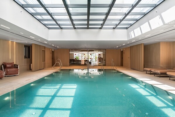 Indoor pool, a heated pool