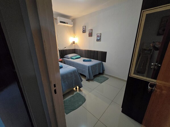 2 bedrooms, iron/ironing board, WiFi, bed sheets