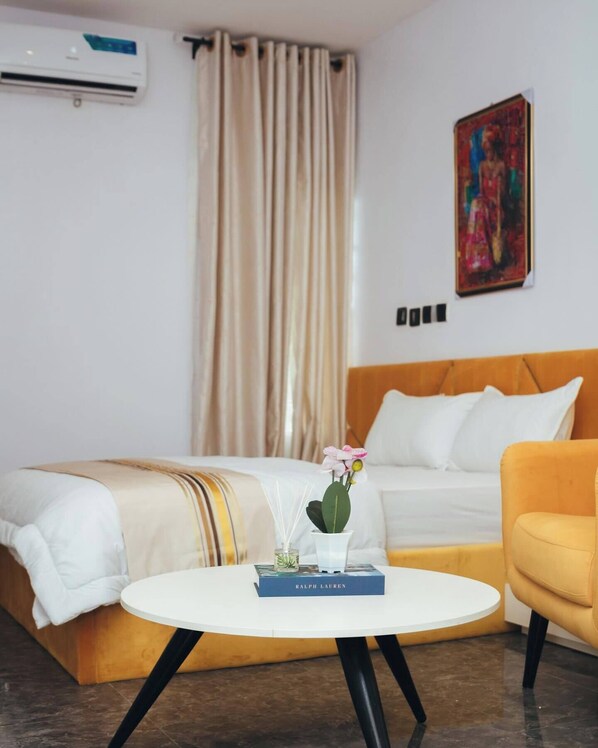 Deluxe-Apartment, Balkon, Stadtblick