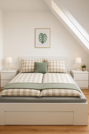 1 chambre, fer et planche à repasser, lit parapluie, Wi-Fi gratuit