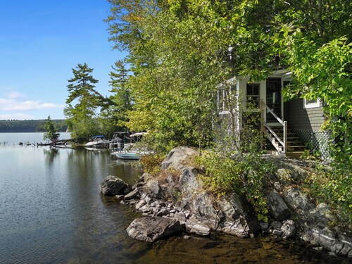 2BR Maine Camp w/ Dock, Lake Access & AC