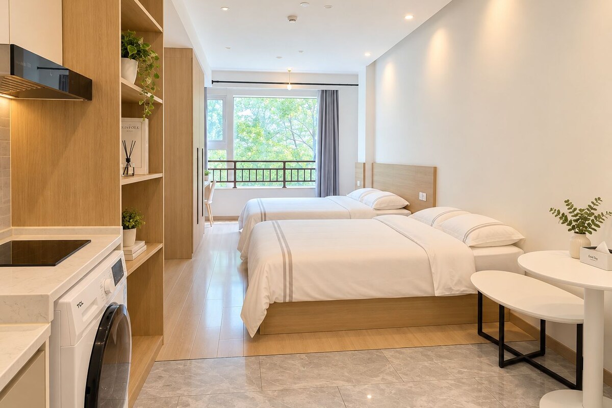 Bureau, chambres insonorisées, Wi-Fi gratuit, draps fournis