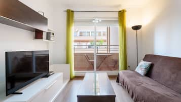 TV, DVD player, stereo