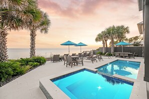 A heated pool - Seaside Serenity|Gulf Front|Private Beach Access|Private Pool (Seagrove Beach)