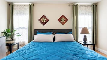 Family House, Non Smoking, Kitchen | Desk, laptop workspace, blackout drapes, iron/ironing board