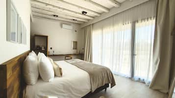 Double or Twin Room, Mountain View | In-room safe, desk, laptop workspace, blackout drapes